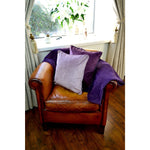 Carica l&#39;immagine nel visualizzatore di Gallery, McAlister Textiles Matt Lilac Purple Piped Velvet Cushion Cushions and Covers 
