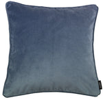 Carica l&#39;immagine nel visualizzatore di Gallery, McAlister Textiles Matt Petrol Blue Velvet 43cm x 43cm Piped Cushion Sets Cushions and Covers 
