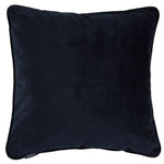 Carica l&#39;immagine nel visualizzatore di Gallery, McAlister Textiles Matt Black Velvet 43cm x 43cm Piped Cushion Sets Cushions and Covers 
