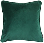 Carica l&#39;immagine nel visualizzatore di Gallery, McAlister Textiles Matt Emerald Green Velvet 43cm x 43cm Piped Cushion Sets Cushions and Covers 
