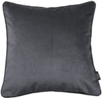 Carica l&#39;immagine nel visualizzatore di Gallery, McAlister Textiles Matt Charcoal Grey Velvet 43cm x 43cm Contrast Piped Cushion Sets Cushions and Covers 
