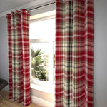 Carica l&#39;immagine nel visualizzatore di Gallery, McAlister Textiles Angus Red + White Tartan Curtains mws_apo_generated 
