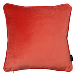 Carica l&#39;immagine nel visualizzatore di Gallery, McAlister Textiles Matt Coral Pink Velvet 43cm x 43cm Piped Cushion Sets Cushions and Covers 
