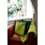 Carica l&#39;immagine nel visualizzatore di Gallery, McAlister Textiles Matt Lime Green Piped Velvet Cushion Cushions and Covers 
