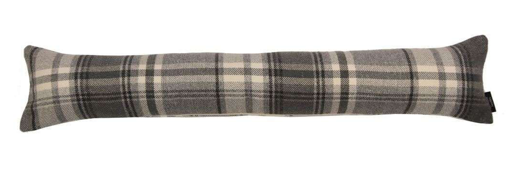 McAlister Textiles Heritage Charcoal Grey Tartan Draught Excluder Draught Excluders 