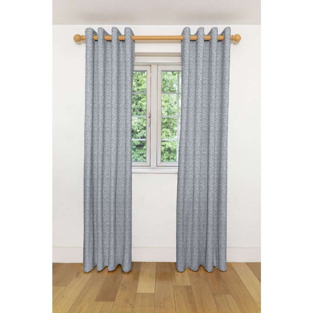 McAlister Textiles Costa Rica Black + White Curtains Tailored Curtains 