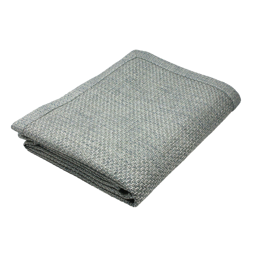 McAlister Textiles Skye Tweed Throws and Runners - Teal Throws and Runners Regular (130cm x 200cm) 