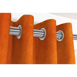 Carica l&#39;immagine nel visualizzatore di Gallery, McAlister Textiles Matt Burnt Orange Velvet Curtains Tailored Curtains 
