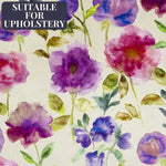 Carica l&#39;immagine nel visualizzatore di Gallery, McAlister Textiles Renoir Floral Violet Purple Velvet Fabric Fabrics 
