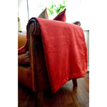 Carica l&#39;immagine nel visualizzatore di Gallery, McAlister Textiles Matt Rust Red Orange Velvet Fabric Fabrics 

