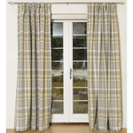 Carica l&#39;immagine nel visualizzatore di Gallery, McAlister Textiles Heritage Tartan Mustard Yellow + Grey Curtain Fabric Fabrics 
