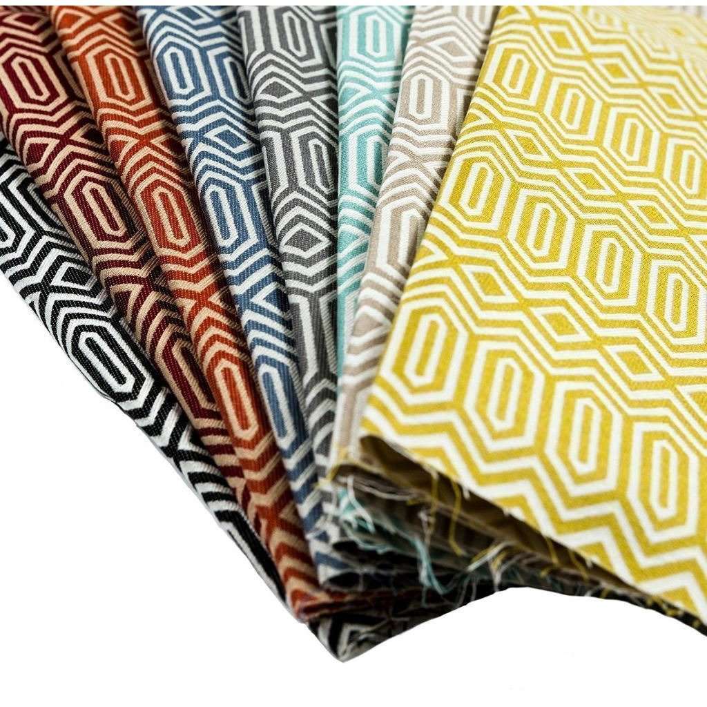 McAlister Textiles Colorado Geometric Taupe Beige Fabric Fabrics 