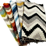 Carica l&#39;immagine nel visualizzatore di Gallery, McAlister Textiles Navajo Blue + Lime Green Striped Fabric Fabrics 
