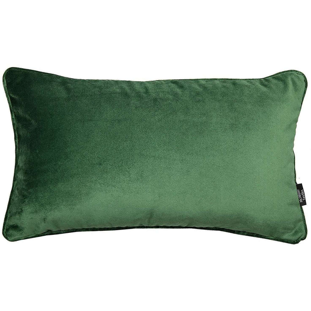 McAlister Textiles Matt Moss Green Velvet Pillow Pillow Cover Only 50cm x 30cm 