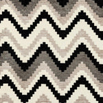 Carica l&#39;immagine nel visualizzatore di Gallery, McAlister Textiles Navajo Black + Grey Striped Fabric Fabrics 1 Metre 
