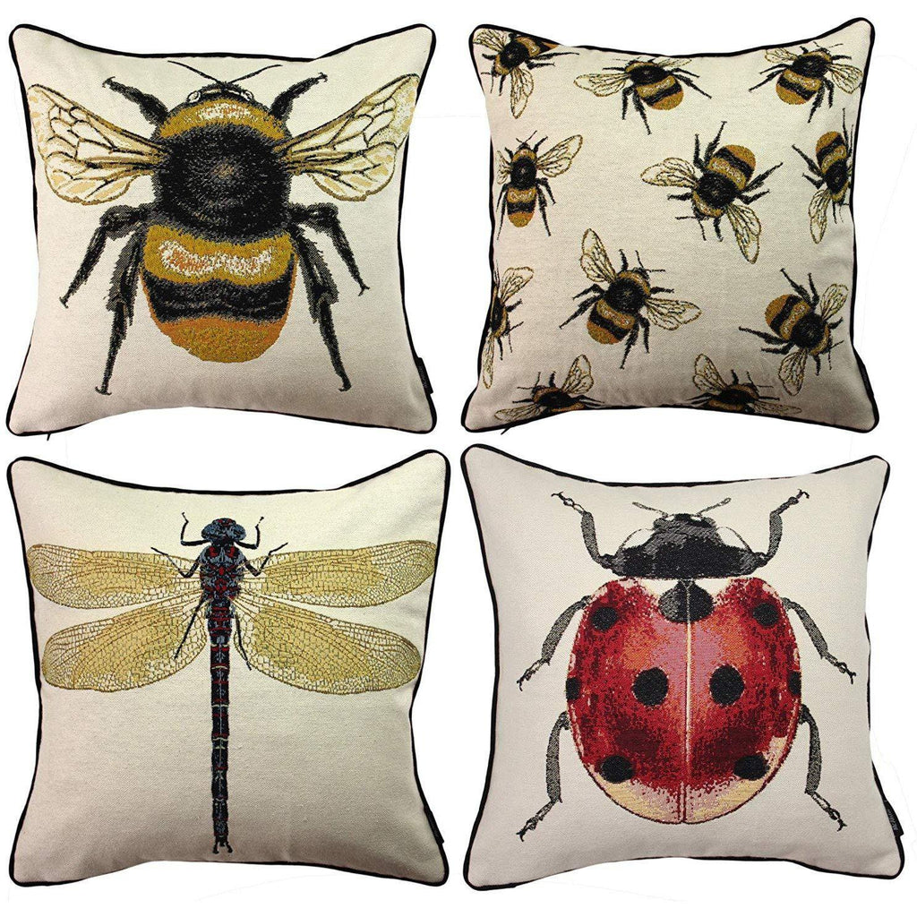 McAlister Textiles Bug's Life Scatter Cushion Sets Cushions and Covers Set of 4 Cushion Covers 