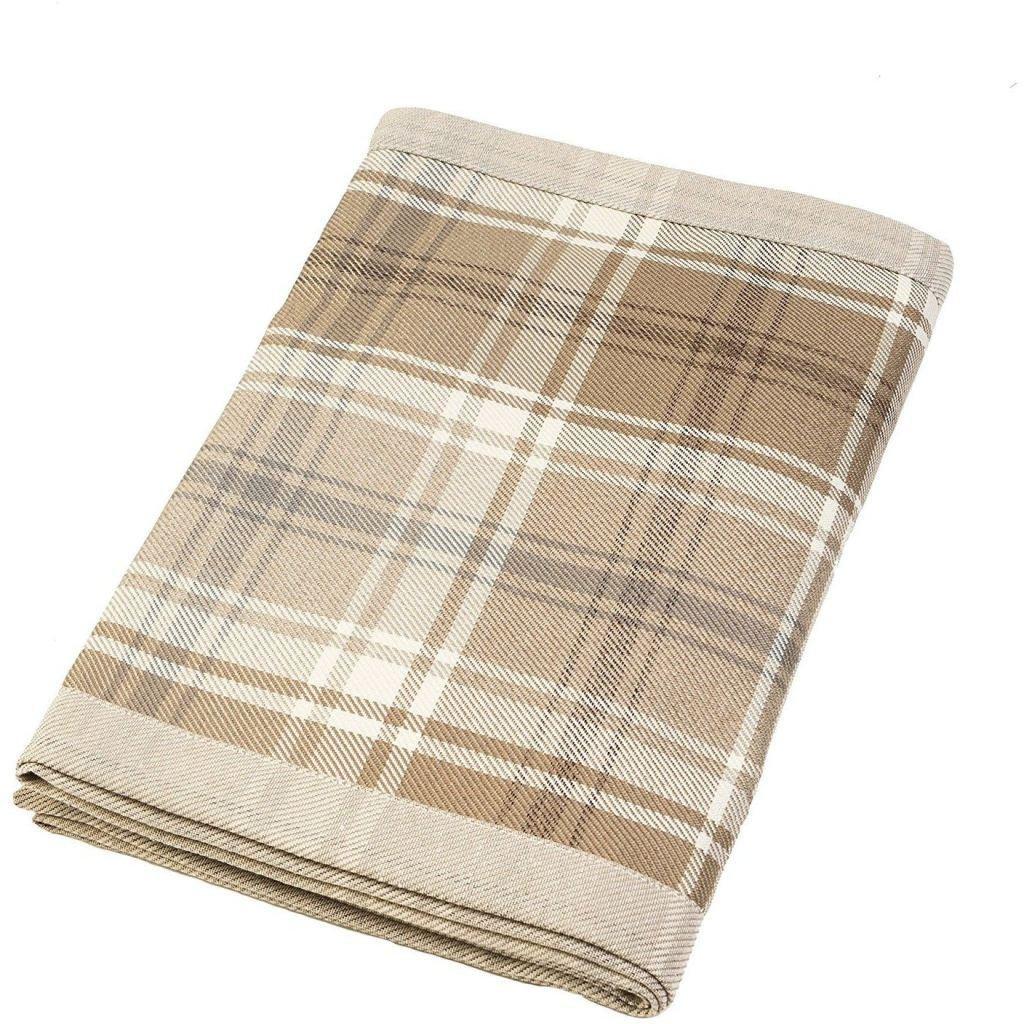 McAlister Textiles Heritage Beige Cream Tartan Table Runner Throws and Runners Table Runner (30cm x 200cm) 
