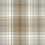 Carica l&#39;immagine nel visualizzatore di Gallery, McAlister Textiles Angus Beige Cream Tartan Check Curtain Fabric Fabrics 1/2 Metre 
