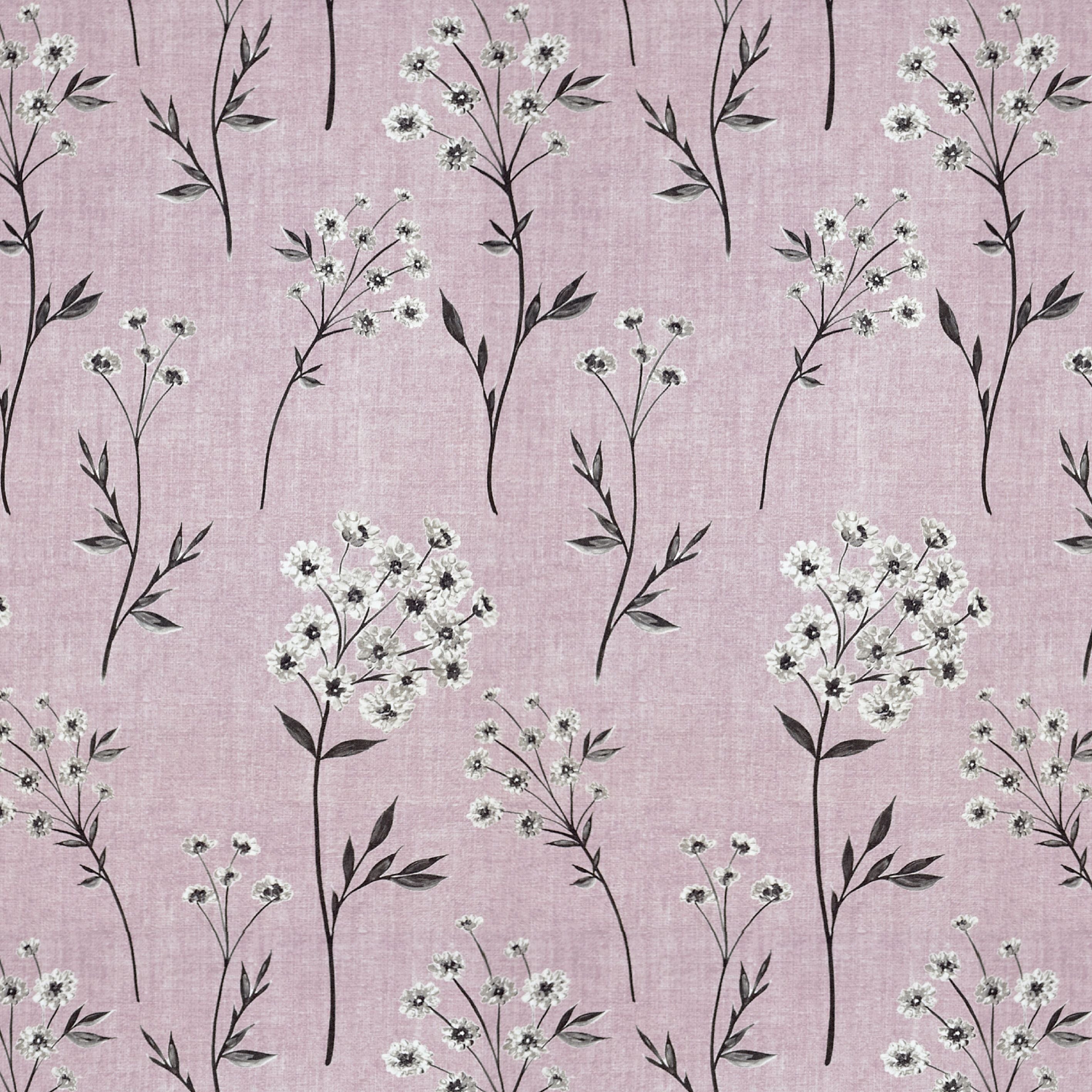 McAlister Textiles Meadow Blush Pink Floral FR Fabric Fabrics 1/2 Metre 