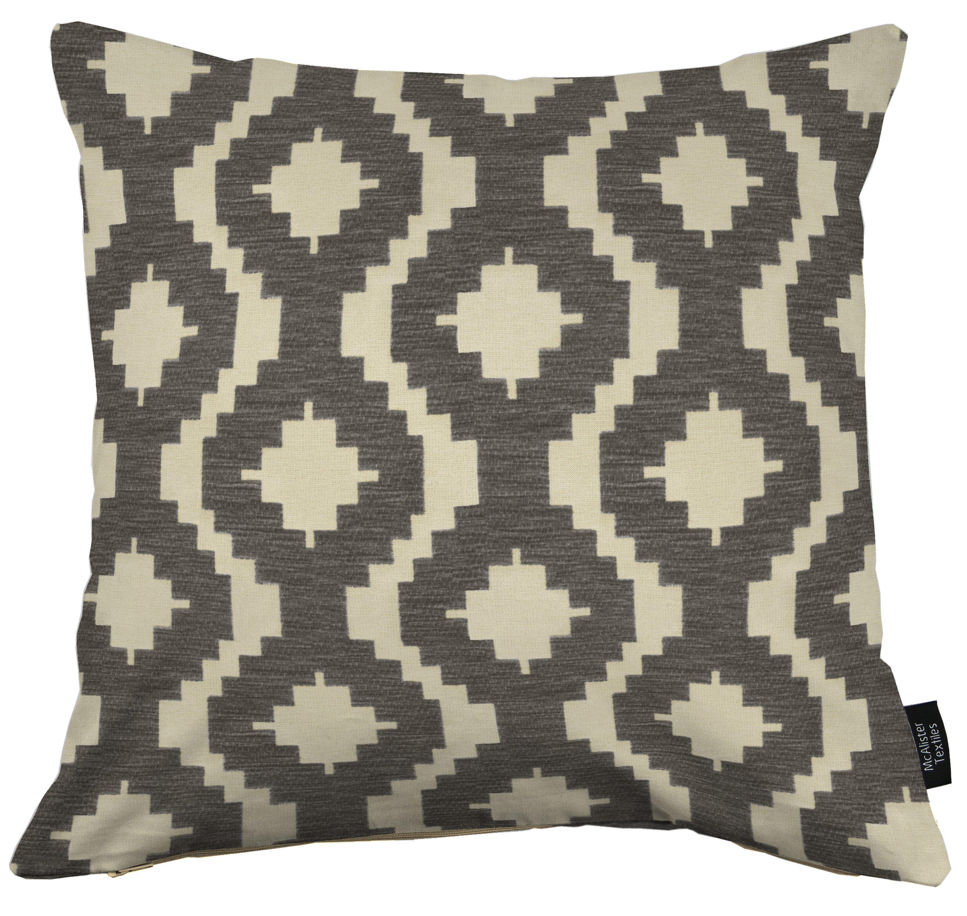 McAlister Textiles Arizona Geometric Charcoal Grey Cushion Cushions and Covers Cover Only 43cm x 43cm 