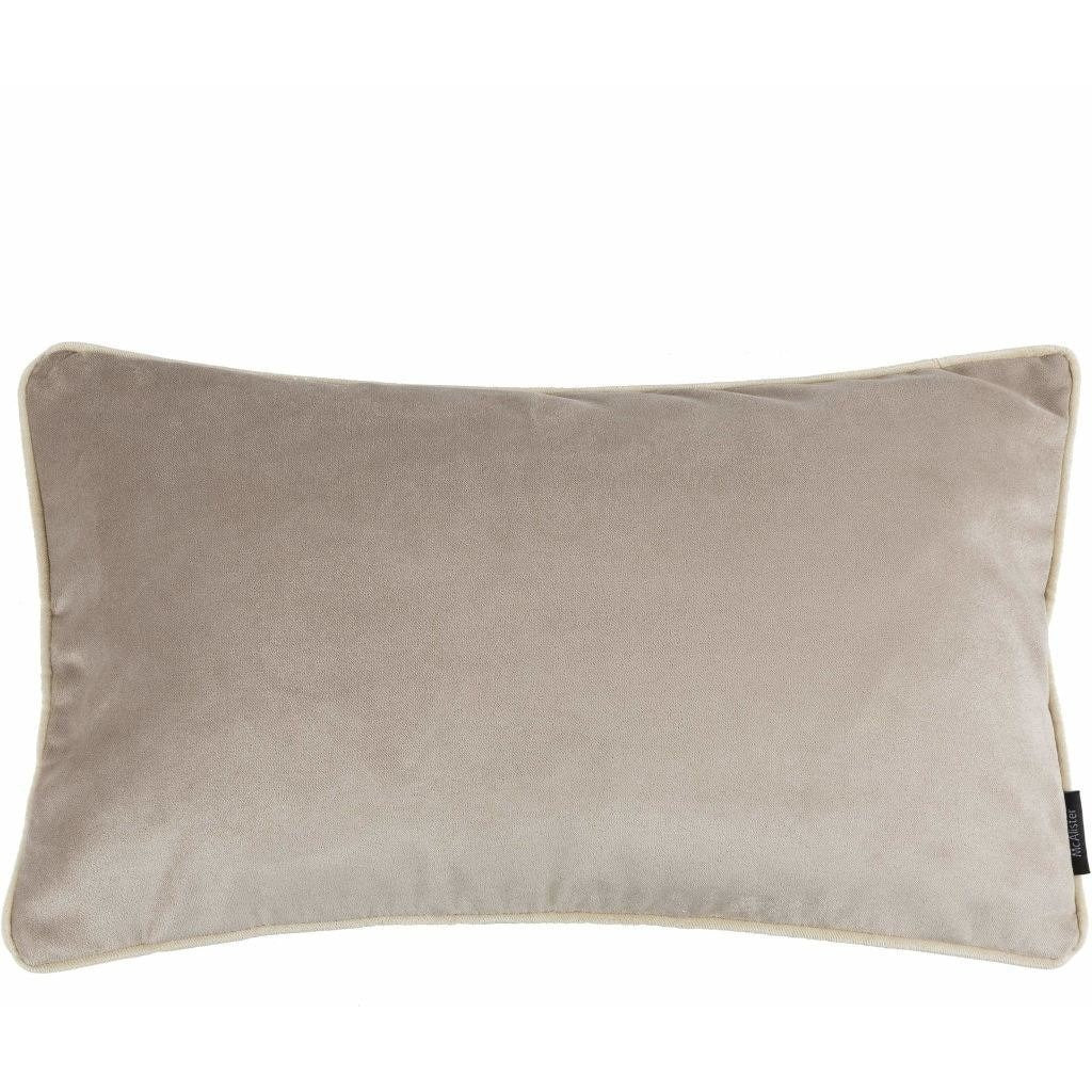 McAlister Textiles Matt Beige Mink Velvet Pillow Pillow Cover Only 50cm x 30cm 