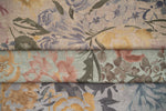 Carica l&#39;immagine nel visualizzatore di Gallery, McAlister Textiles Blooma Blue, Grey and Ochre Fabric Fabrics 
