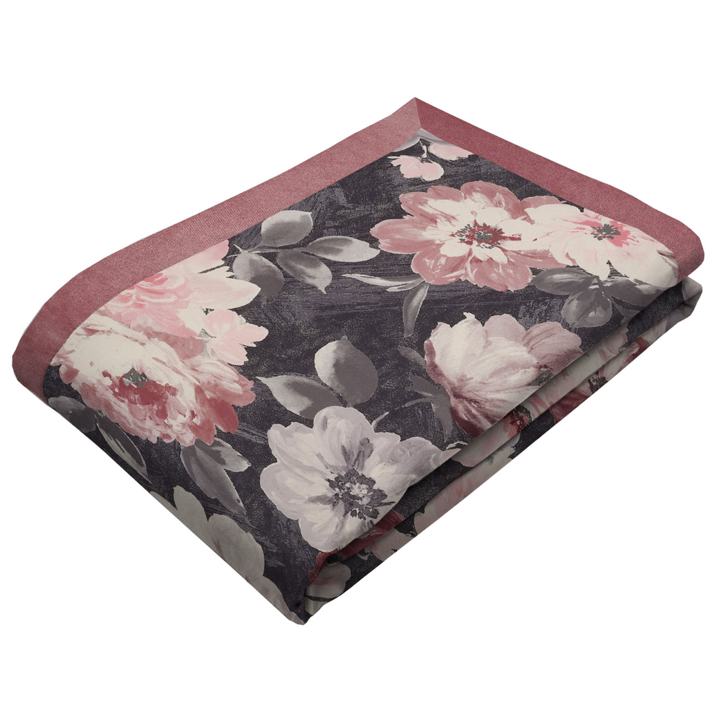 McAlister Textiles Camilla Grey, Pink and Purple Throw Blankets & Runners Throws and Runners Regular (130cm x 200cm) 