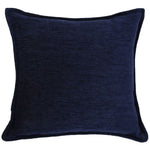 Carica l&#39;immagine nel visualizzatore di Gallery, McAlister Textiles Plain Chenille Navy Blue Cushion Cushions and Covers Polyester Filler 43cm x 43cm 
