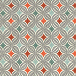 Carica l&#39;immagine nel visualizzatore di Gallery, McAlister Textiles Laila Cotton Burnt Orange Printed Fabric Fabrics 1 Metre 
