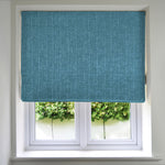 Carica l&#39;immagine nel visualizzatore di Gallery, McAlister Textiles Eternity Teal Roman Blinds Roman Blinds Standard Lining 130cm x 200cm Teal

