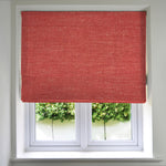 Carica l&#39;immagine nel visualizzatore di Gallery, McAlister Textiles Harmony Red Textured Roman Blinds Roman Blinds Standard Lining 130cm x 200cm Red

