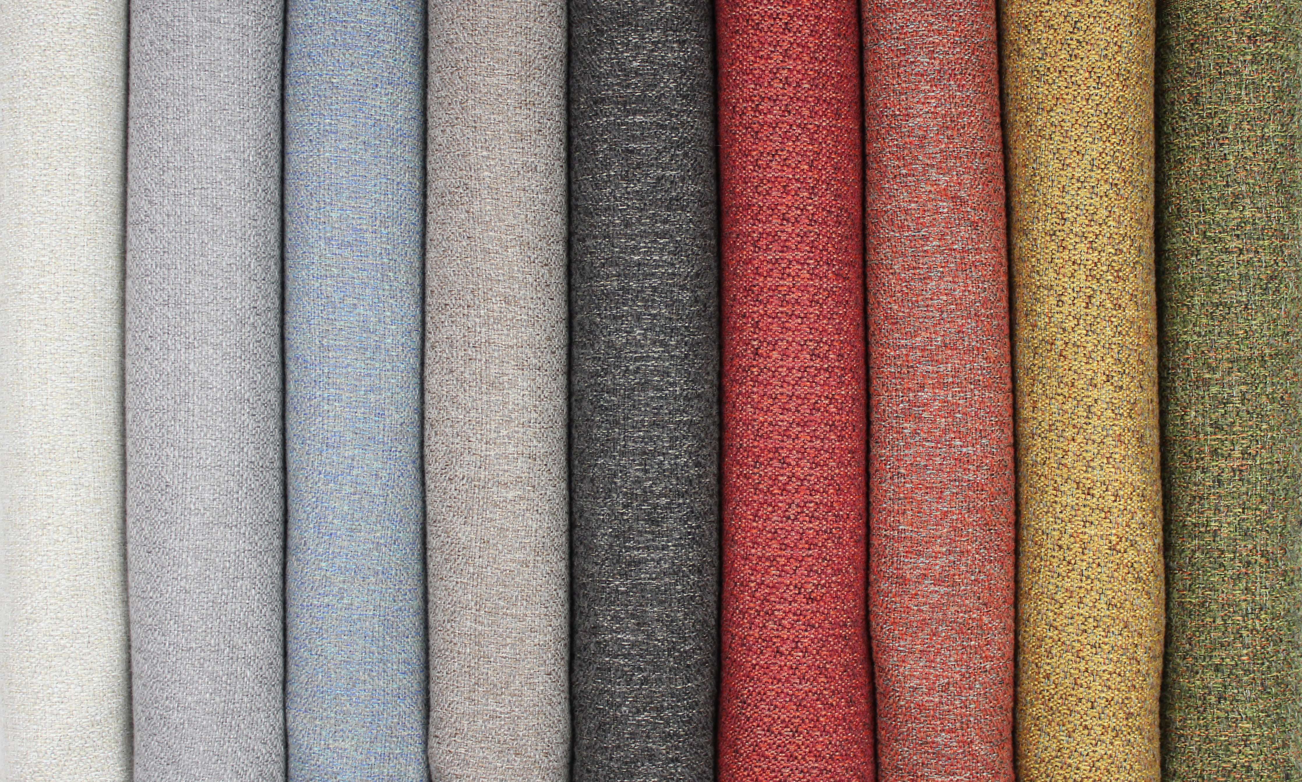 McAlister Textiles Highlands Rustic Plain Charcoal Grey Fabric Fabrics 