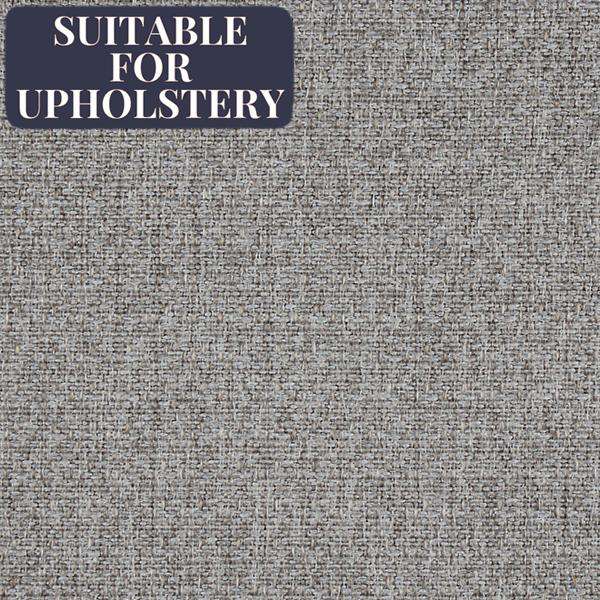 McAlister Textiles Highlands Rustic Plain Soft Grey Fabric Fabrics 1/2 Metre 