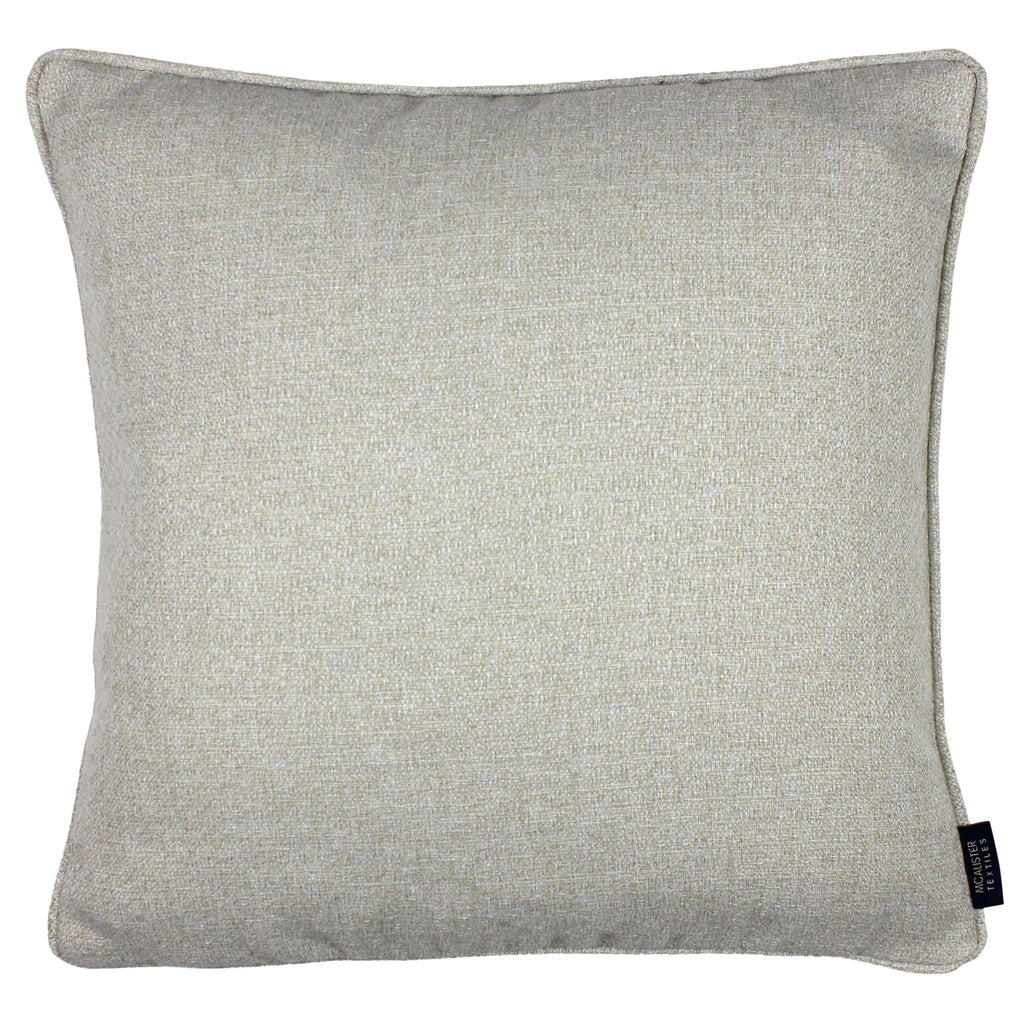 McAlister Textiles Highlands Natural Textured Plain Cushion Cushions and Covers Cover Only 43cm x 43cm 