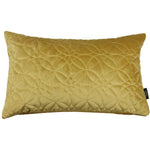 Carica l&#39;immagine nel visualizzatore di Gallery, McAlister Textiles Round Quilted Yellow Gold Velvet Pillow Pillow Cover Only 50cm x 30cm 
