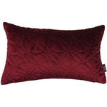 Carica l&#39;immagine nel visualizzatore di Gallery, McAlister Textiles Round Quilted Wine Red Velvet Pillow Pillow Cover Only 50cm x 30cm 
