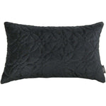 Carica l&#39;immagine nel visualizzatore di Gallery, McAlister Textiles Round Quilted Black Velvet Pillow Pillow Cover Only 50cm x 30cm 
