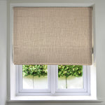 Carica l&#39;immagine nel visualizzatore di Gallery, McAlister Textiles Linea Taupe Textured Roman Blinds Roman Blinds Standard Lining 130cm x 200cm Taupe
