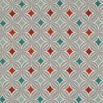 Carica l&#39;immagine nel visualizzatore di Gallery, McAlister Textiles Laila Burnt Orange and Teal FR Fabric Fabrics 1/2 Metre 
