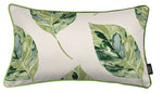 Carica l&#39;immagine nel visualizzatore di Gallery, McAlister Textiles Leaf Forest Green Floral Cotton Print Piped Edge Pillows Pillow Cover Only 50cm x 30cm 
