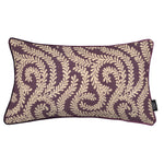 Carica l&#39;immagine nel visualizzatore di Gallery, McAlister Textiles Little Leaf Aubergine Purple Pillow Pillow Cover Only 50cm x 30cm 
