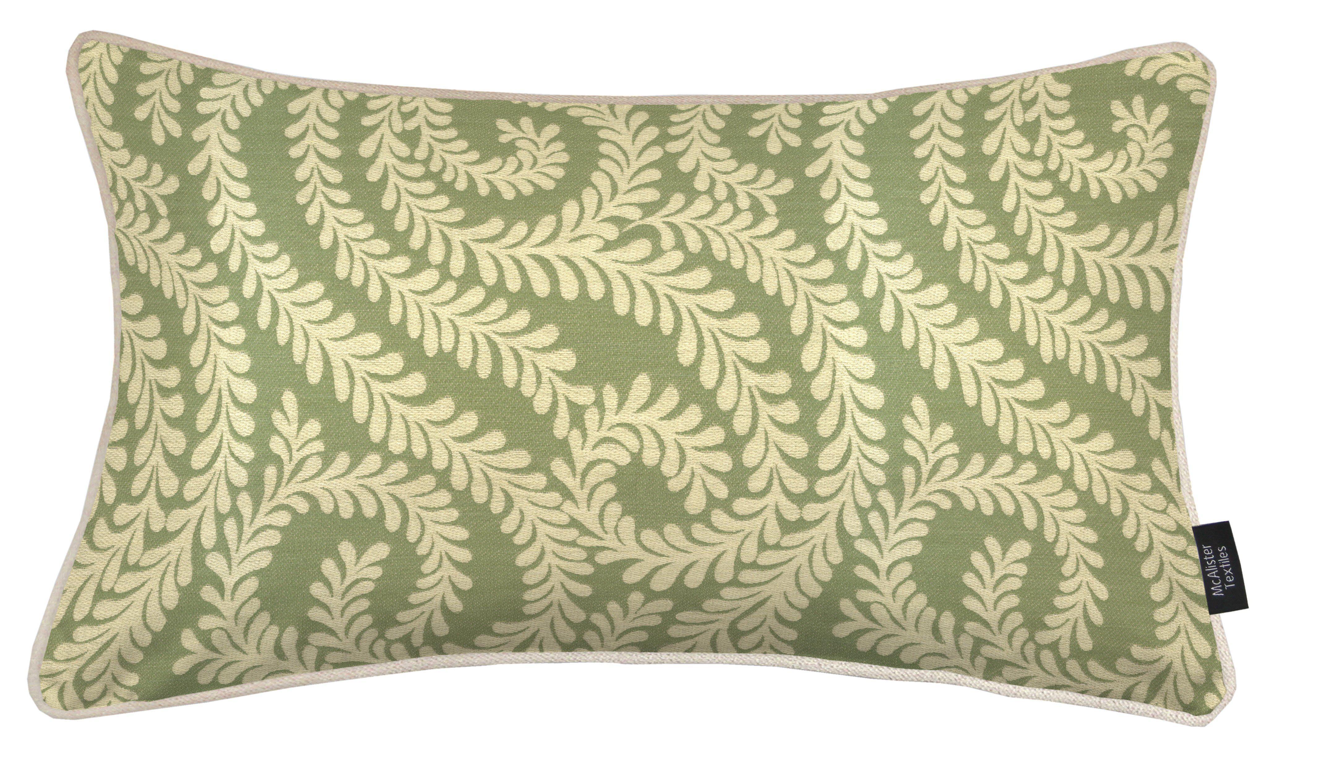 McAlister Textiles Little Leaf Sage Green Pillow Pillow Cover Only 50cm x 30cm 