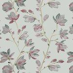Carica l&#39;immagine nel visualizzatore di Gallery, McAlister Textiles Magnolia Rose Pink and Duck Egg Floral FR Fabric Fabrics 1/2 Metre 
