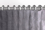 Carica l&#39;immagine nel visualizzatore di Gallery, McAlister Textiles Matt Soft Silver Velvet Curtains Tailored Curtains 
