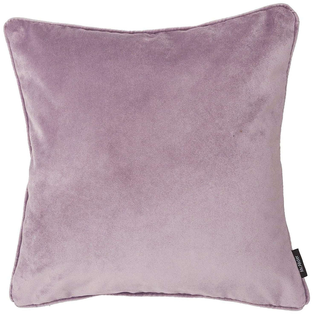 McAlister Textiles Matt Lilac Purple Velvet Cushion Cushions and Covers Cover Only 43cm x 43cm 