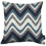 Carica l&#39;immagine nel visualizzatore di Gallery, McAlister Textiles Navajo Navy Blue Striped Cushion Cushions and Covers Cover Only 43cm x 43cm 
