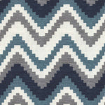 Carica l&#39;immagine nel visualizzatore di Gallery, McAlister Textiles Navajo Navy Blue Striped Fabric Fabrics 1 Metre 
