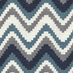 Carica l&#39;immagine nel visualizzatore di Gallery, McAlister Textiles Navajo Navy Blue Striped Curtains Tailored Curtains 
