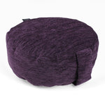 Carica l&#39;immagine nel visualizzatore di Gallery, McAlister Textiles Plain Chenille Purple Circular Yoga Cushion Yoga Cushions 
