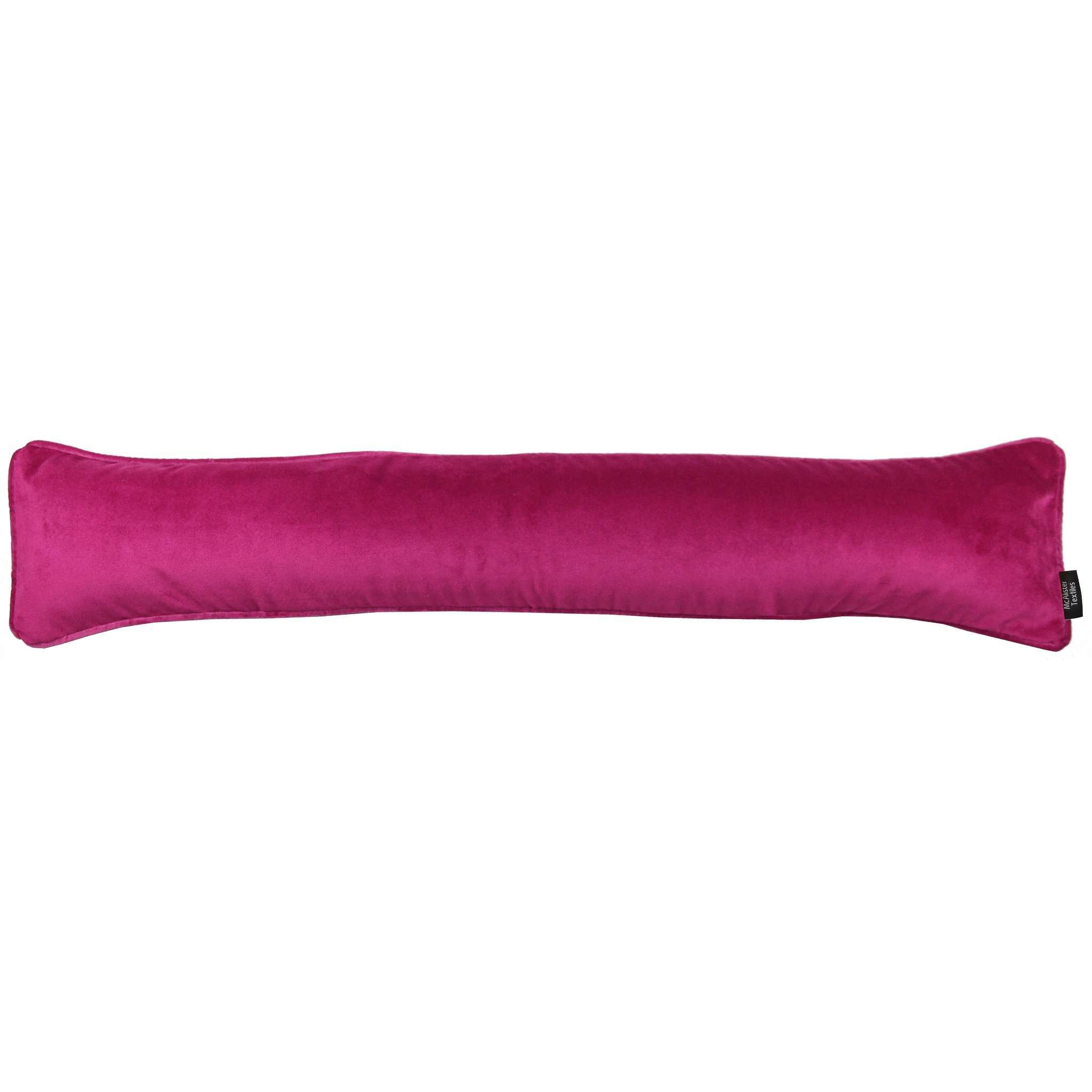 McAlister Textiles Matt Fuchsia Pink Velvet Draught Excluder Draught Excluders 18 x 80cm 